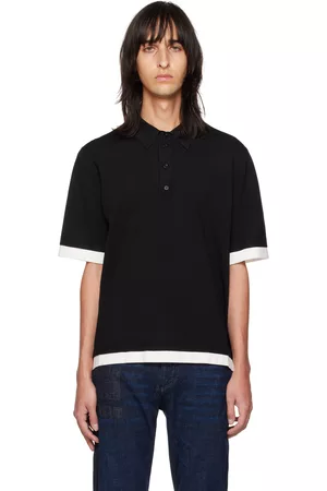 Neil Barrett Men Polo Shirts - Black Bicolor Polo