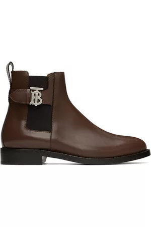 Burberry Men Boots - Brown Monogram Chelsea Boots