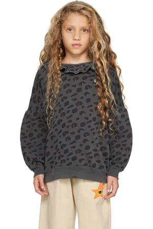 Bonmot Kids Gray Leopard Sweatshirt