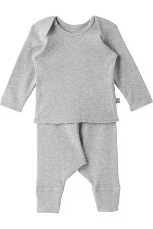 BONPOINT Long Sleeve - Kids Gray Pebio Long Sleeve T-Shirt & Leggings