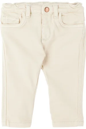 BONPOINT Pants - Baby Off-White Cookie Trousers
