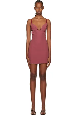 Nensi Dojaka Pink Fitted Minidress