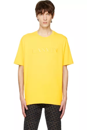 Lanvin Yellow Embroidered T-Shirt