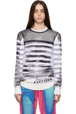 Y / PROJECT Black & White Jean Paul Gaultier Edition Marinière Sweatshirt