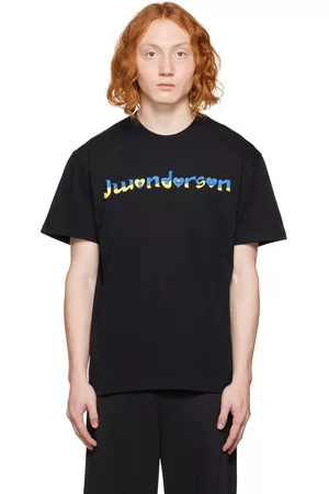 J.W.Anderson Men T-shirts - Black Crewneck T-Shirt