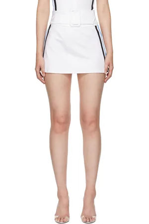 Maisie Wilen White Magnet Miniskirt