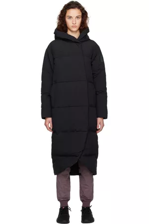 adidas Women Coats - Black Big Baffle Down Coat