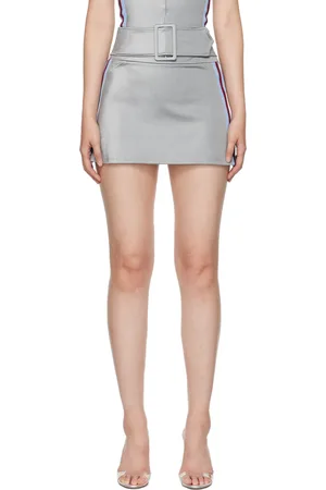Maisie Wilen Gray Magnet Miniskirt
