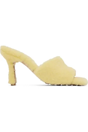 Bottega Veneta Yellow Stretch Heeled Sandals
