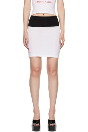Maisie Wilen White Pop Miniskirt