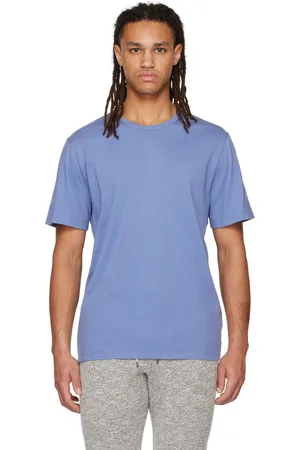 Vince Men T-shirts - Blue Garment Dye T-Shirt