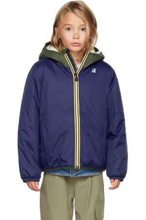 K-Way Kids Blue & Green 3.0 Claude Orsetto Jacket