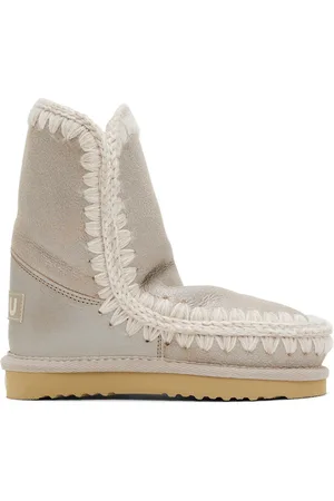 Mou Boots - Kids Silver Suede Boots