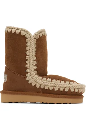 Mou Kids Tan Suede Boots