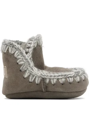 Mou Baby Gray Suede Pre-Walkers