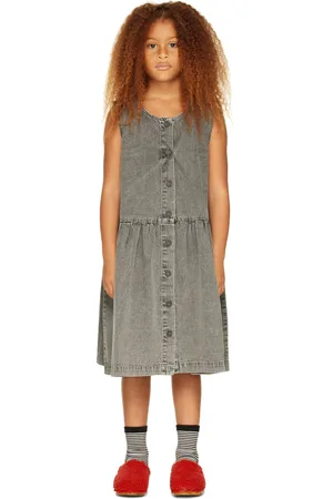 Main Story Kids Gray Button Denim Dress