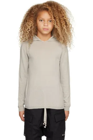Rick Owens Kids Beige Wool Hoodie