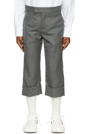 Thom Browne Kids Gray Backstrap Trousers