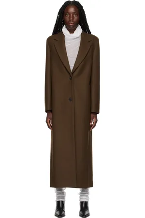 The Row Brown Brushed Coat