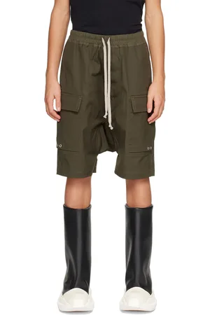 Rick Owens Kids Green Pods Cargo Shorts
