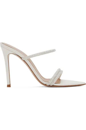 Gianvito Rossi White Cannes Heeled Sandals