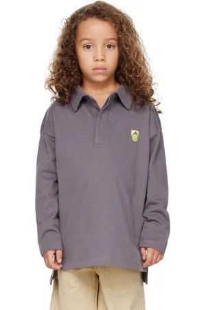 Main Story Kids Gray Oversized Polo