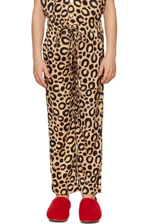 Endless Joy Kids Beige Leopard Lounge Pants