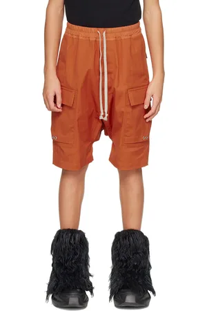 Rick Owens Kids Orange Pods Cargo Shorts