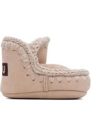 Mou Baby Pink Suede Pre-Walkers