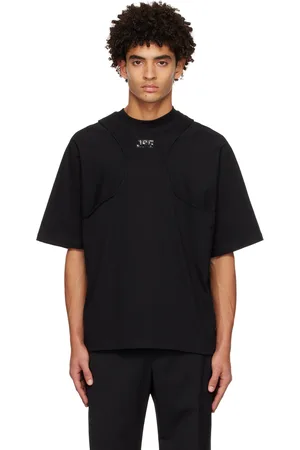 Jean Paul Gaultier Men T-shirts - Black Cyber Armhole T-Shirt