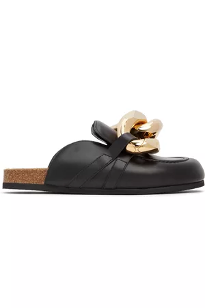 J.W.Anderson Men Loafers - Black Chain Loafers