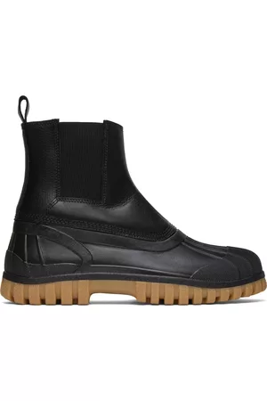 Diemme Men Boots - SSENSE Exclusive Black Balbi Leather Boots