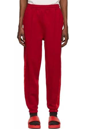 adidas Men Loungewear - Red Cotton Lounge Pants