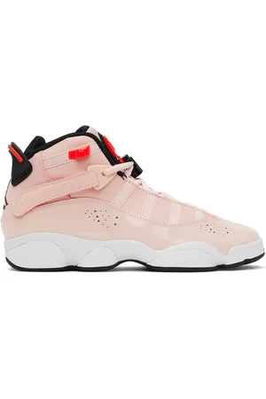 Nike Kids Pink & Red Jordan 6 Rings Big Kids Sneakers