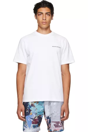 WoodWood Men Short Sleeve - White Sami Logo T-Shirt