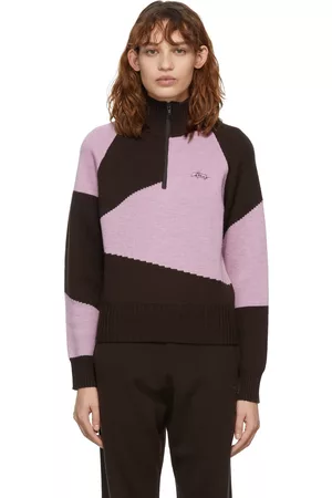 Woolrich Women Hoodies - Pink & Brown Daniëlle Cathari Edition Merino Zip-Up Sweater