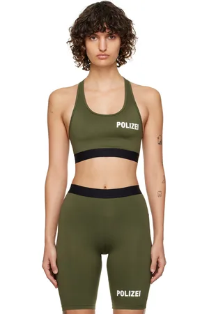 Vetements Khaki Racer Back Sport Bra