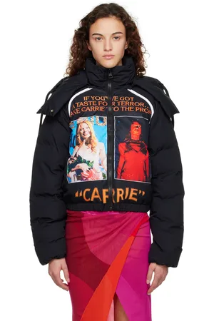 J.W.Anderson Black Poster Puffer Jacket