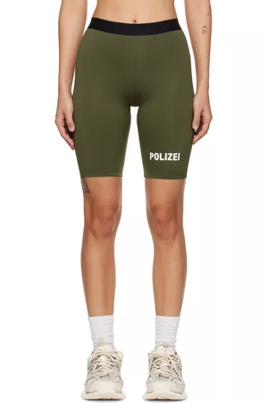Vetements Women Sports Shorts - Khaki Cycling Shorts