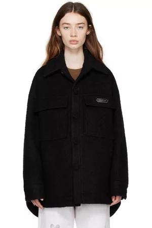KIMHEKIM Women Coats - Black Bouclé Coat