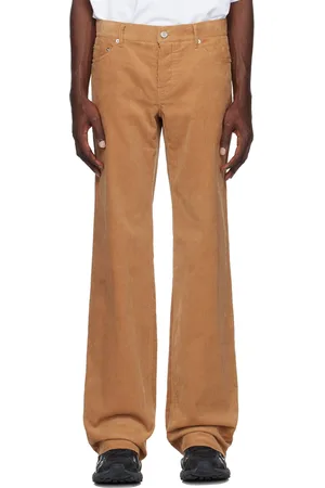We11 Done Tan Low-Rise Trousers