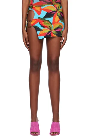 Louisa Ballou SSENSE Exclusive Blue Double Ring Cover-Up Skirt