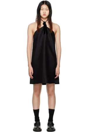 MINJUKIM Black Halter Minidress