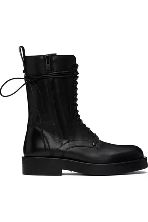 ANN DEMEULEMEESTER Men Boots - Black Maxim Boots