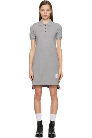 Thom Browne Gray A-Line Minidress