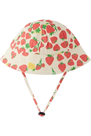 Helmstedt Hats - Baby Off-White Strawberry Bucket Hat