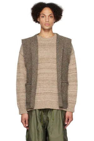 Satta Brown Rolled Edge Cardigan
