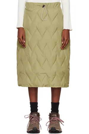 OTTI Khaki Drawstring Midi Skirt