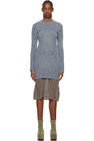 Vitelli Blue Distressed Minidress