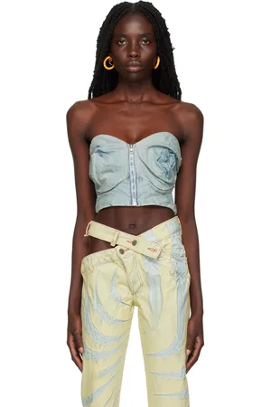 Masha Popova Blue Rose Bra Top